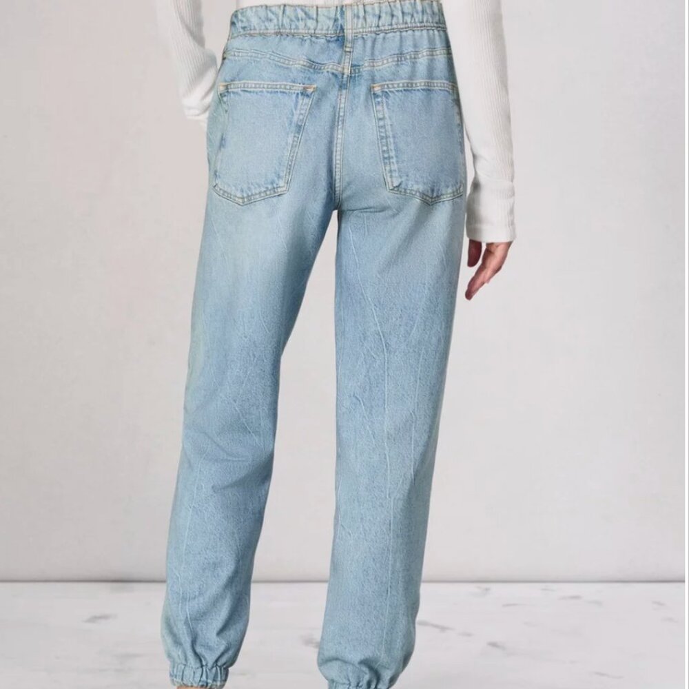 rag & bone Miramar Jogger Jeans Terry Sweatpant in Kacy Blue NWT - Picture 3 of 6